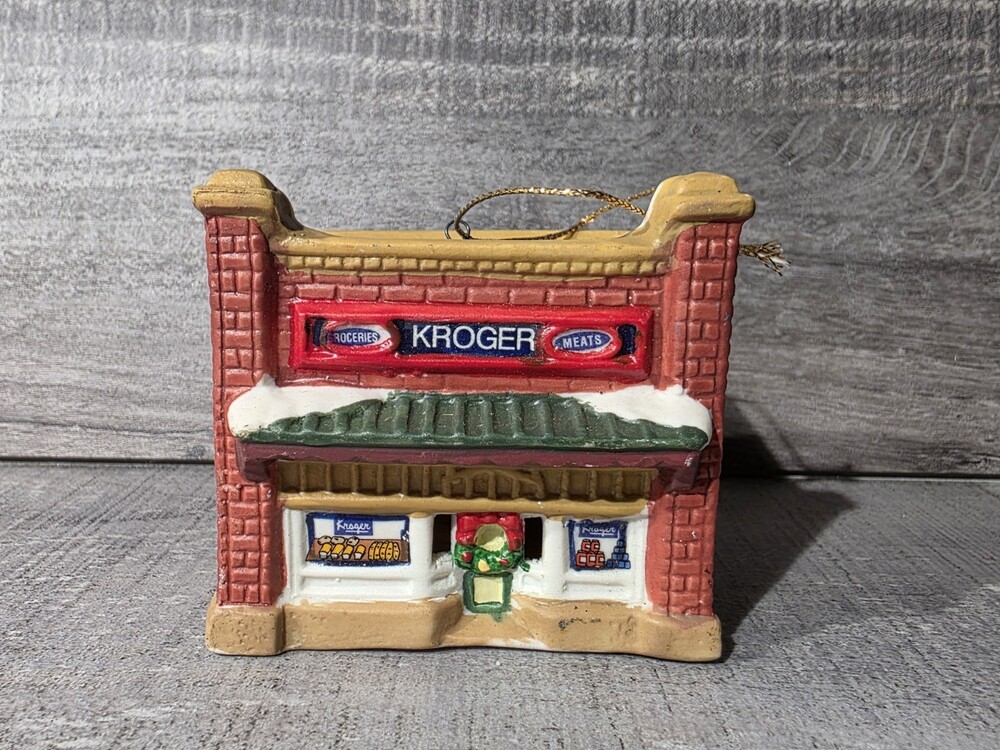 Kroger Grocery & Baking Company 1930 Vintage Christmas Ornament g67g4
